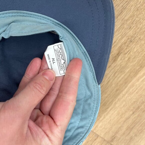 Patagonia Womens Pastel Big Logo Trucker Snapback Hat One Size Blue Adjustable - Picture 7 of 9